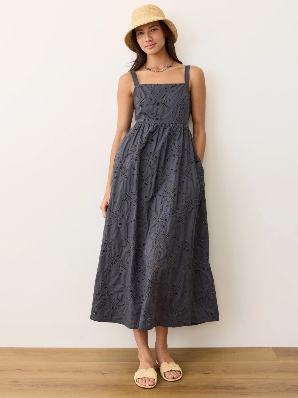 Marine Layer Rosette Eyelet Dress